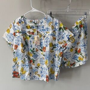 Johnny Was Citrus Sleep Short Set (100% Cotton!!)